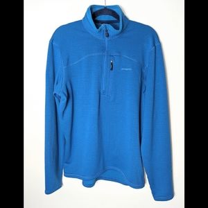 Mens Large Patagonia R1 Fleece Pullover Zip Jacket